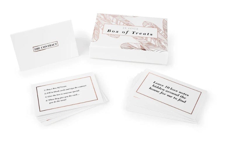 Je Joue Nice and Naughty Gift Set: White, Pink - Candle, Ami, G-Spot Bullet, Treat Cards