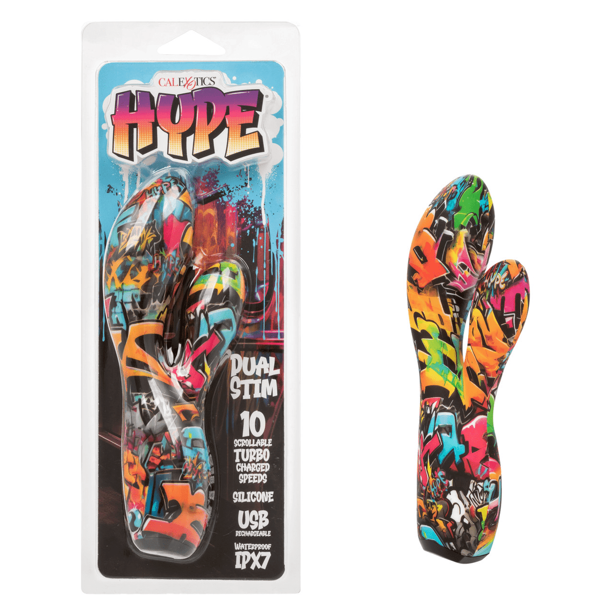 CALEXOTICS Vibrators Calexotics Hype Dual Stim Vibrator