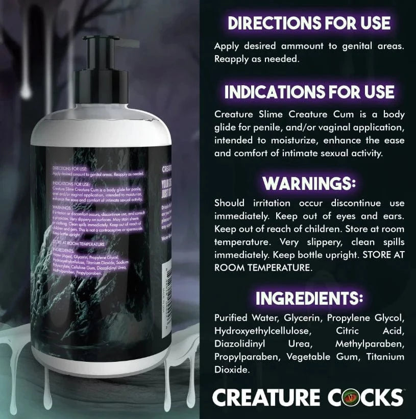 Creature Cocks Creature Slime Creature Cum Unscented Jizz Lube