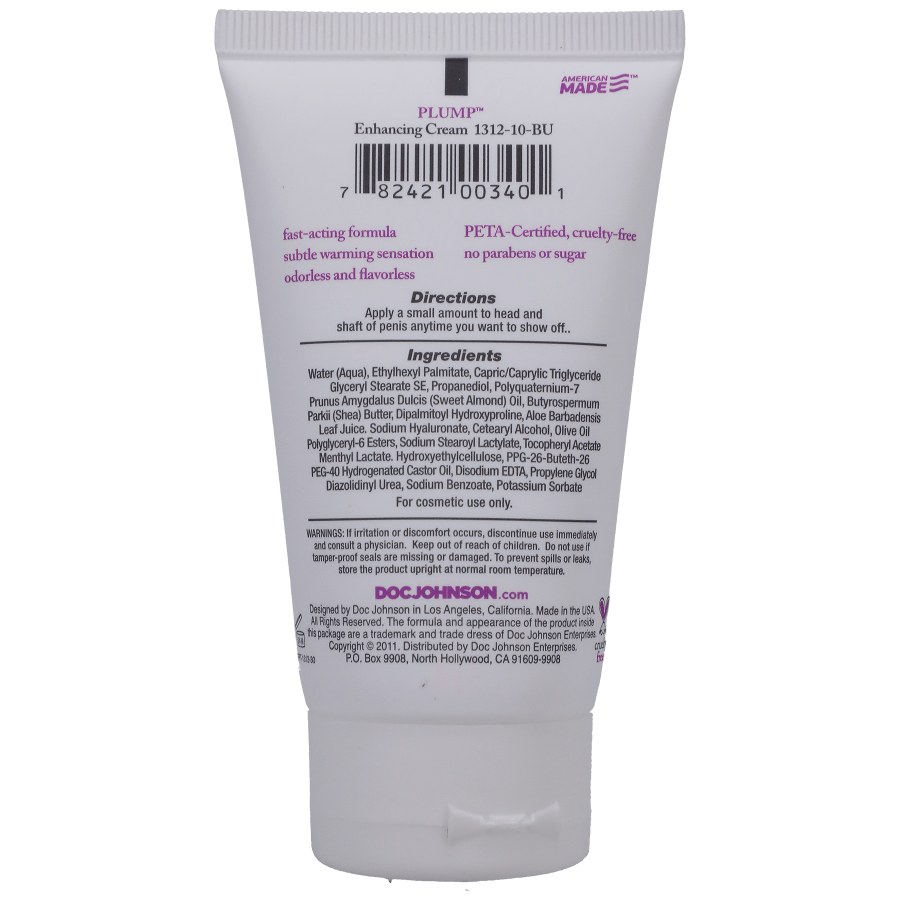 Doc Johnson Male Enhancement Doc Johnson Intimate Enhancement Plump Enhancing Cream
