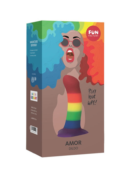 Fun Factory Amor Special Edition Rainbow Dildo - XOXTOYS