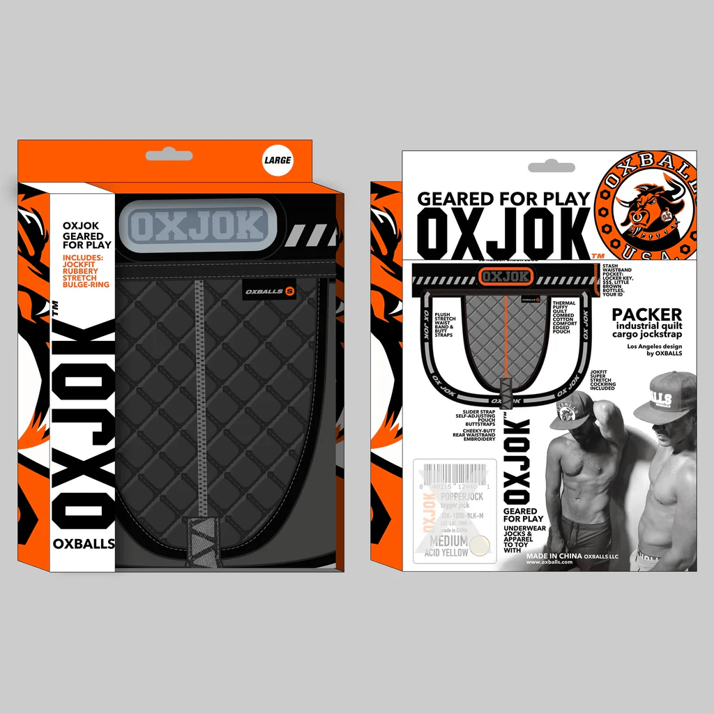 OXBALLS Lingerie Oxballs Oxjok Packer Jockstrap Black Puff