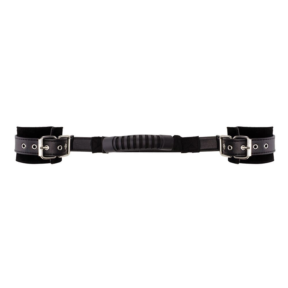 Shots Shots Adjustable Leather Handcuffs with Handle