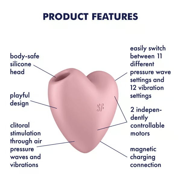 Satisfyer Vibrators Satisfyer Cutie Heart Clitoral Stimulator