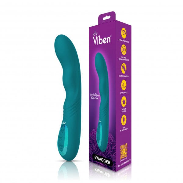 Viben Toys Swagger - Wriggling G-spot Vibe - Ocean