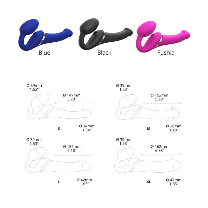 Strap On Me Strap-Ons Strap On Me Multi Orgasm Bendable Strap-On XL