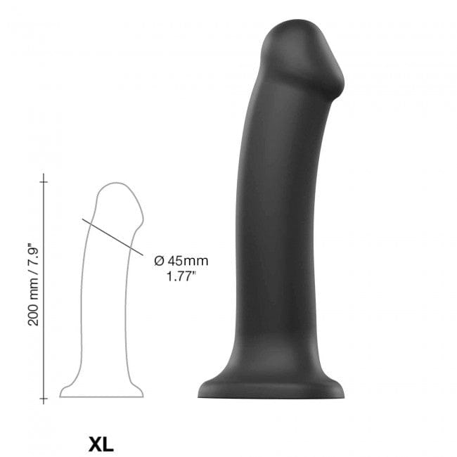 Strap On Me Dildos Strap On Me Dual Density Bendable Dildo Black