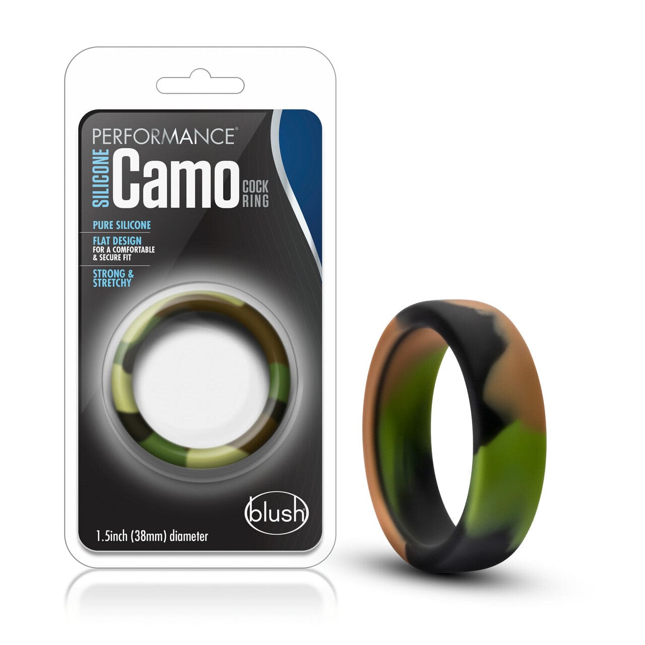 Blush Sex Toys Blush Performance Green Camo Cock Ring