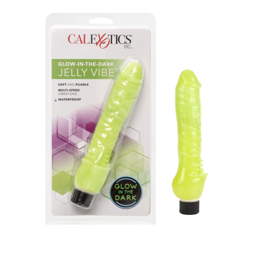 Calexotics Glow In The Dark Jelly Penis Vibrator XOXTOYS Sex