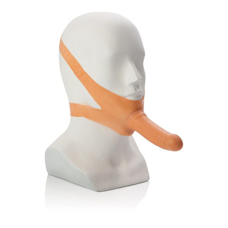 CALEXOTICS Strap-Ons Calexotics The Accommodator Ivory Latex Dong