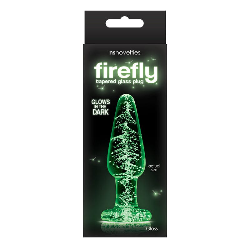 NS Novelties Firefly Glow in the Dark Medium Glass Plug