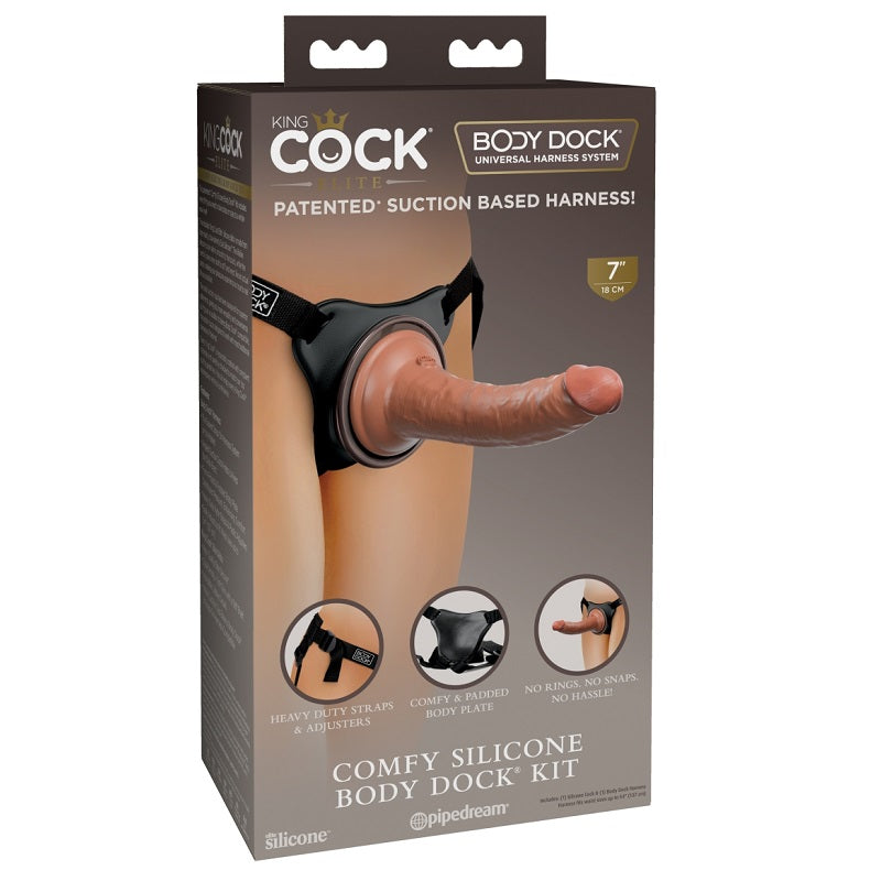 Pipedream King Cock Elite Comfy Silicone Body Dock Kit