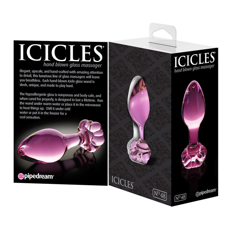 Pipedream Products Icicles No. 48 Glass Plug - XOXTOYS
