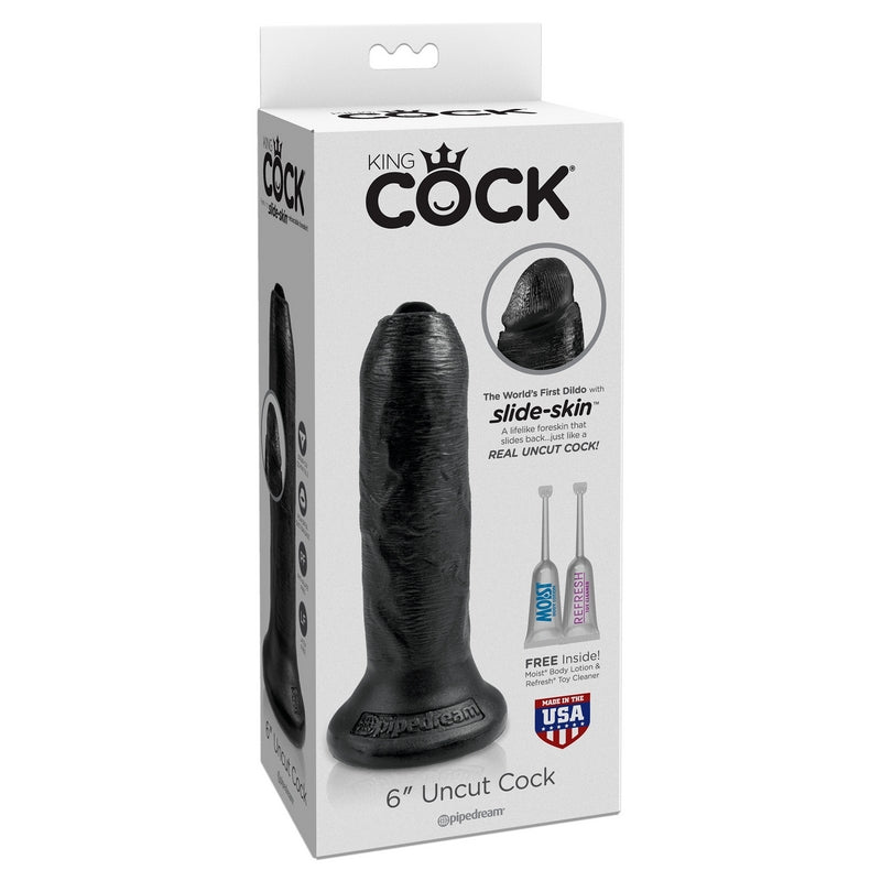 Pipedream Products King Cock 6 Uncut Cock Black XOXTOYS Sex