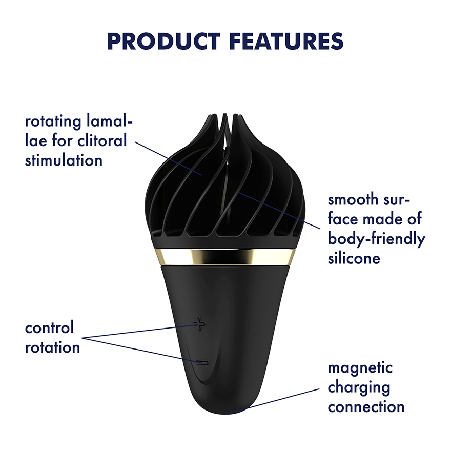 Satisfyer Vibrators Satisfyer Sweet Treat Spinnator Black