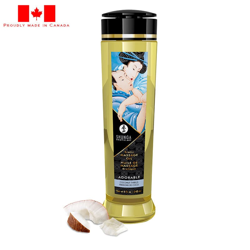 Shunga Erotic Massage Oil Coconut 8oz | XOXTOYS | Sex Toys Canada Shunga Erotic Massage Oil Coconut 8oz | XOXTOYS | Sex Toys Canada