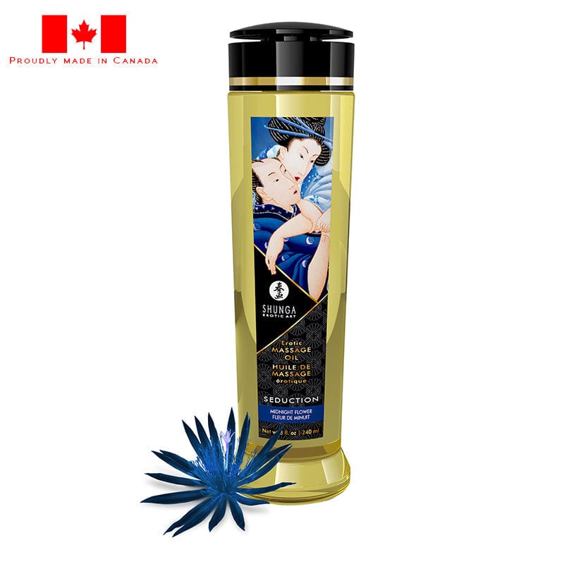 Shunga Lubes & Lotions Shunga Erotic Massage Oil Midnight Flower 8oz