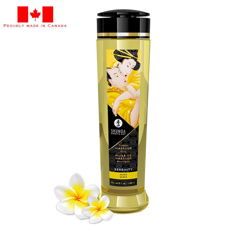 Shunga Lubes & Lotions Shunga Erotic Massage Oil Serenity Monoi 8oz