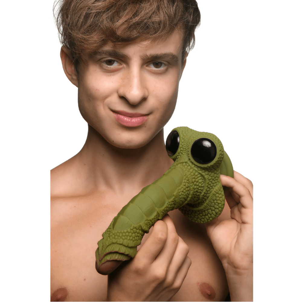 Creature Cocks Dildo's Creature Cocks Swamp Monster Green Scaly Silicone Dildo