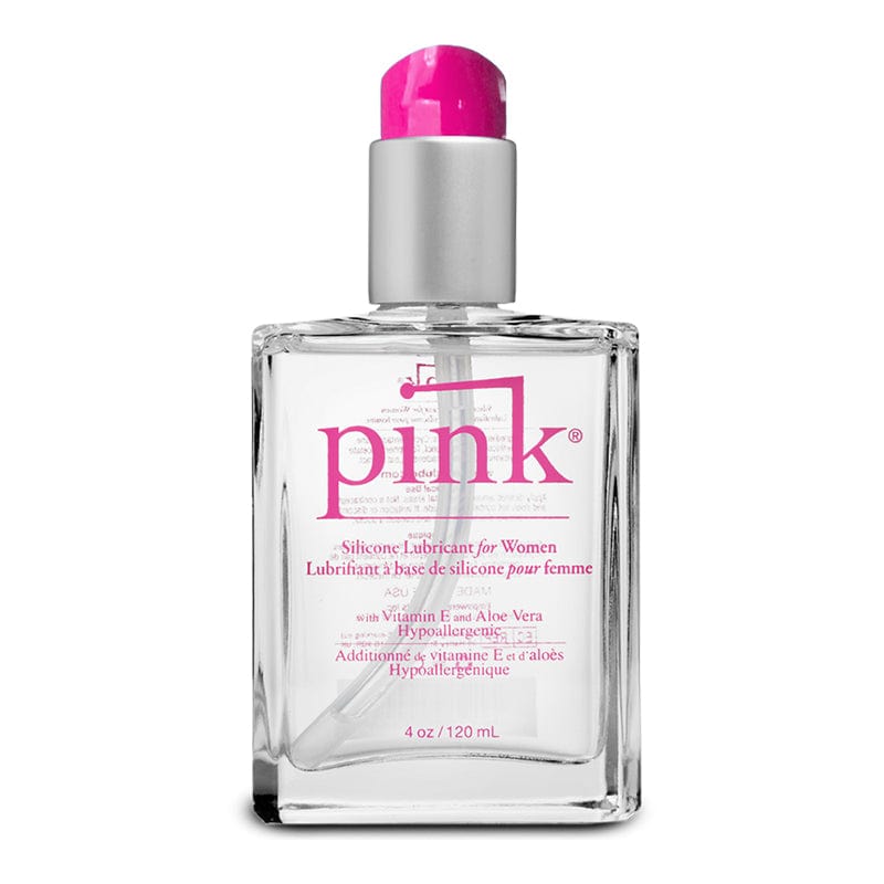 Pink Lubes & Lotions Empowered Products Pink Silicone Lube Glass Bottle