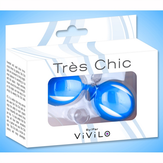 Vivilo Tres Chic Blue Kegel Balls - XOXTOYS