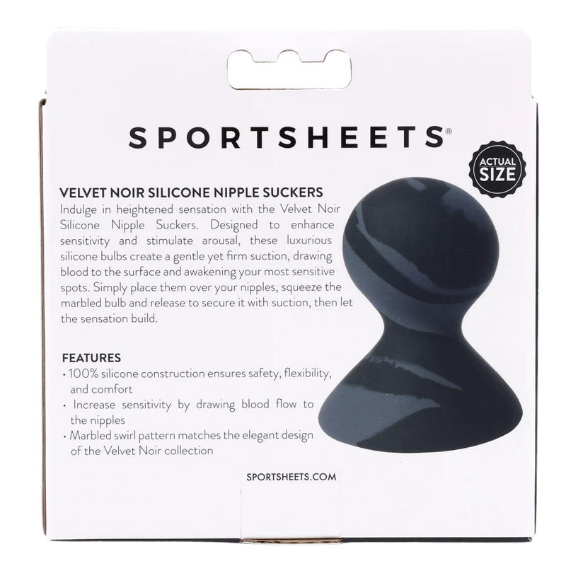 Sportsheets BDSM Velvet Noir Silicone Nipple Suckers