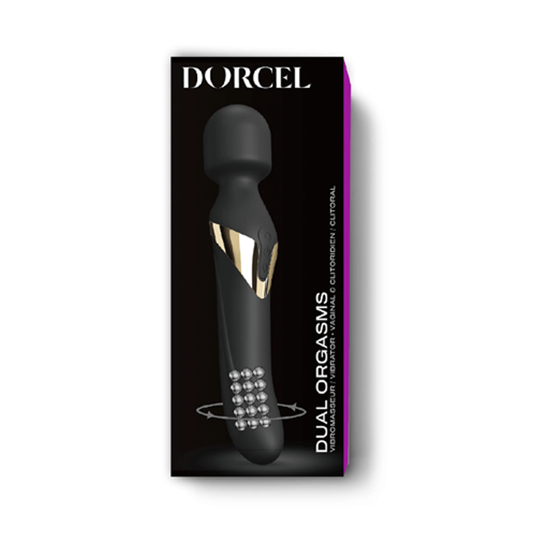 Dorcel Wand Vibrators Dorcel Dual Orgasms Gold Wand Massager