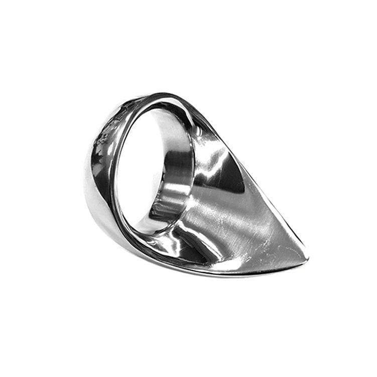 Rouge Cock & Balls Stainless Steel Tear Drop Cock Ring - 45mm