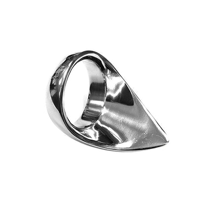 Rouge Cock & Balls Stainless Steel Tear Drop Cock Ring - 45mm