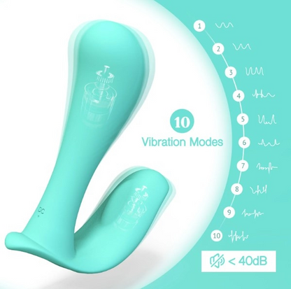 Tracy's Dog Wearable Panty Vibrator with Wireless Remote Control Teal - XOXTOYS