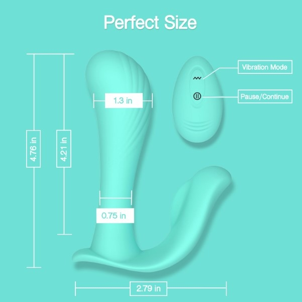 Tracy's Dog Wearable Panty Vibrator with Wireless Remote Control Teal - XOXTOYS