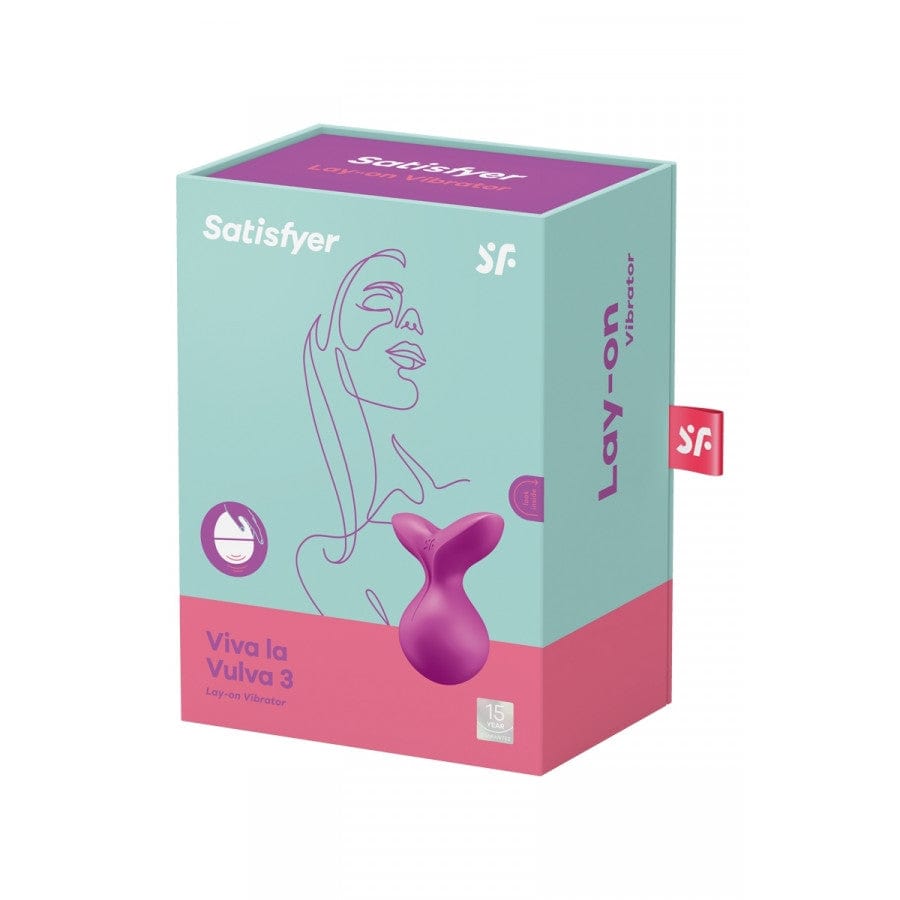 Satisfyer Vibrator Violet Satisfyer Viva La Vulva 3 Lay-On Vibrator