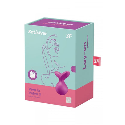 Satisfyer Vibrator Violet Satisfyer Viva La Vulva 3 Lay-On Vibrator