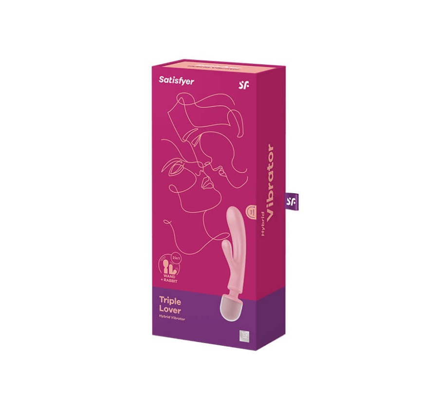 Satisfyer Vibrators Pink Satisfyer Triple Lover Vibrator