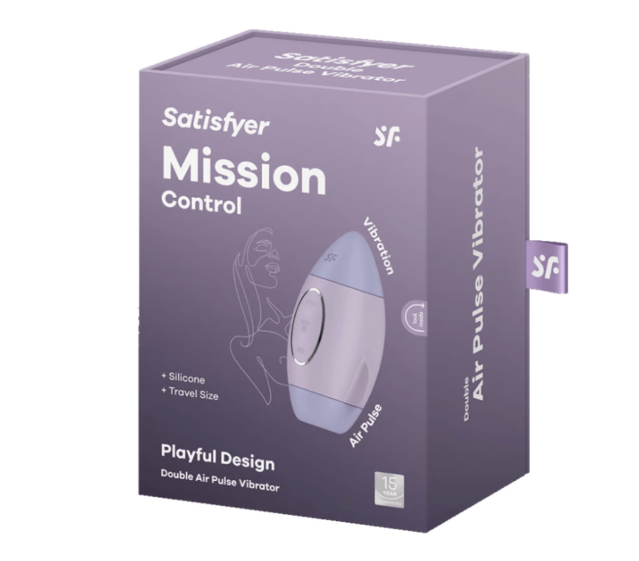 Satisfyer Clitoral Stimulators Violet Satisfyer Mission Control Air Pulse Vibrator