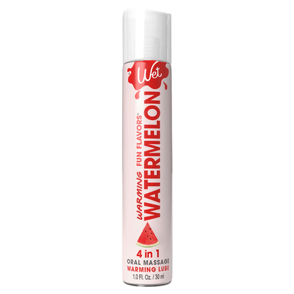 Wet Flavored Lubes 1 oz Wet Fun Flavors 4-in-1 Watermelon Warming Lubricant