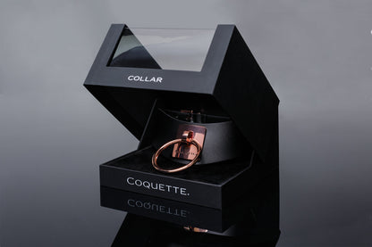 Coquette Vegan Leather Black Collar - XOXTOYS