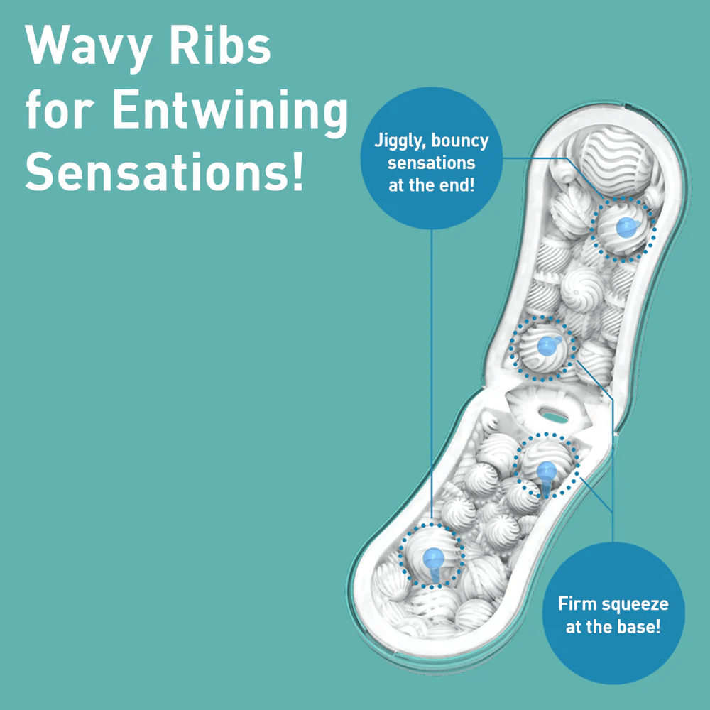 Tenga Male Masturbators Tenga Flip Orb Ocean Blue