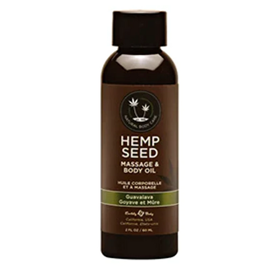 Earthly Body Hemp Seed Massage Oil Guavalava - XOXTOYS
