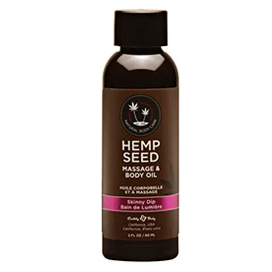 Earthly Body Hemp Seed Massage Oil Skinny Dip - XOXTOYS