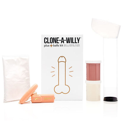 Empire Labs Dildos Empire Labs Vibrating Clone-A-Willy with Balls Medium Tone
