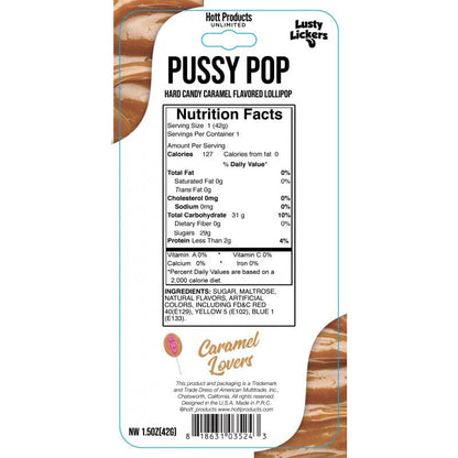 Hott Products Lusty Lickers Pussy Pop - Caramel