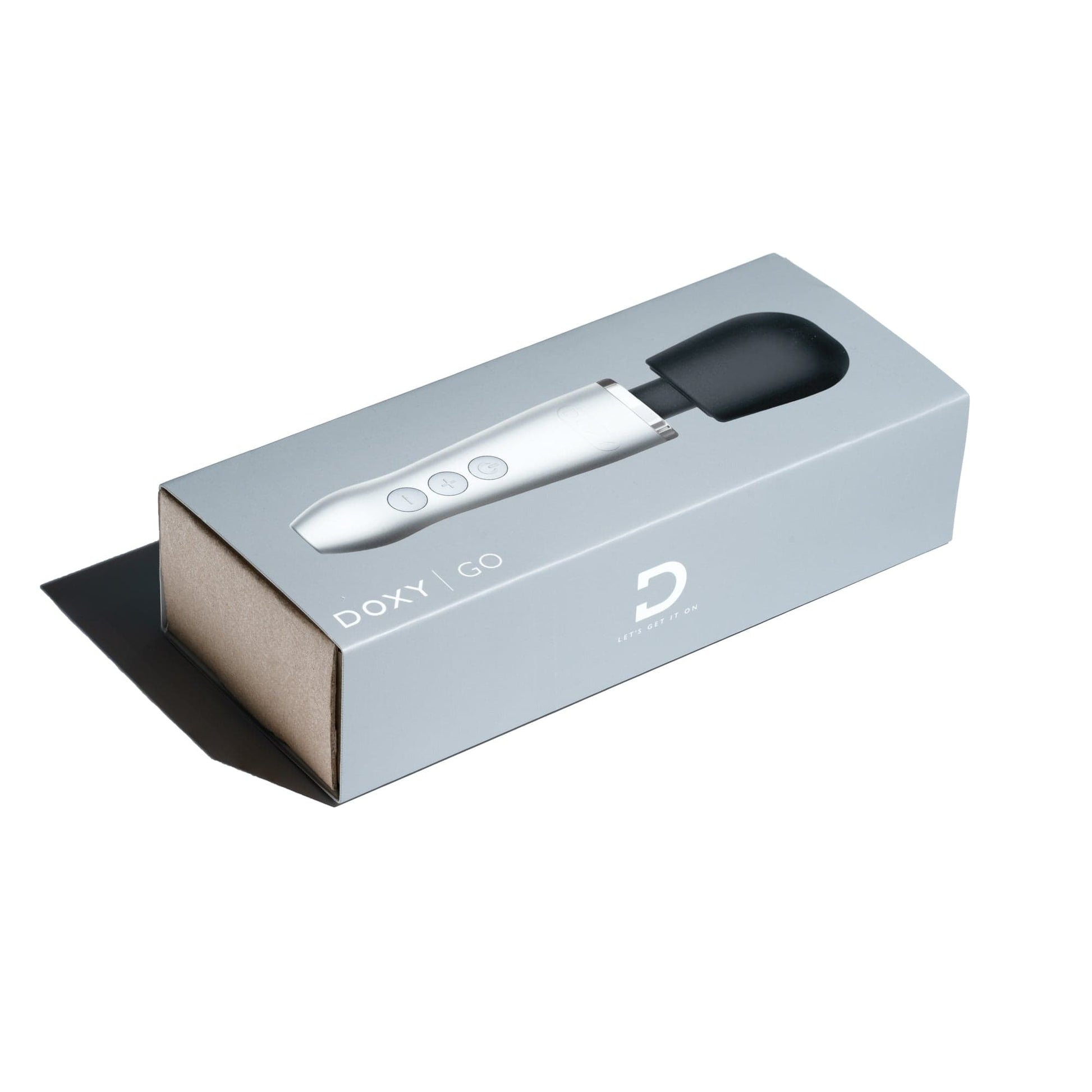 DOXY Vibrating Wand Doxy Go - Brushed Metal