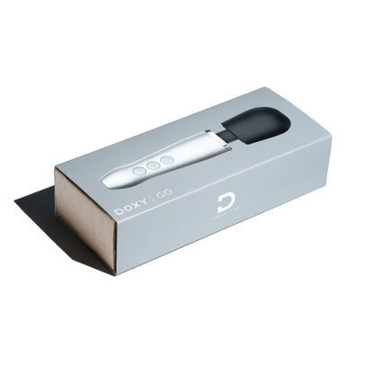 DOXY Vibrating Wand Doxy Go - Brushed Metal