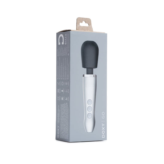 DOXY Vibrating Wand Doxy Go - Brushed Metal