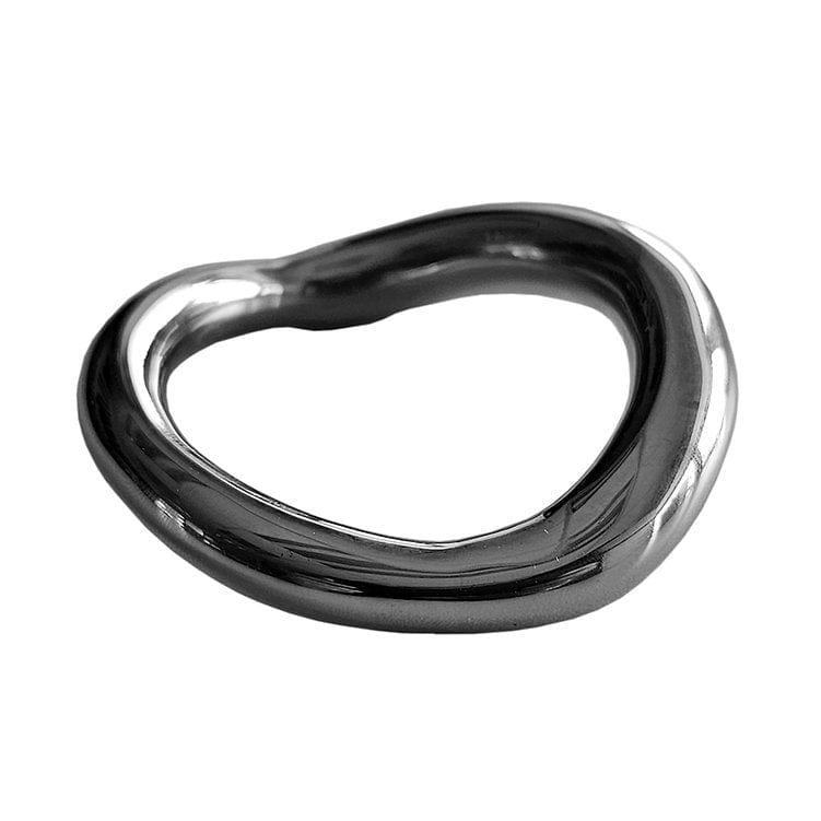 Rouge Cock & Balls Stainless Steel Ergonomic Cock Ring - 50mm