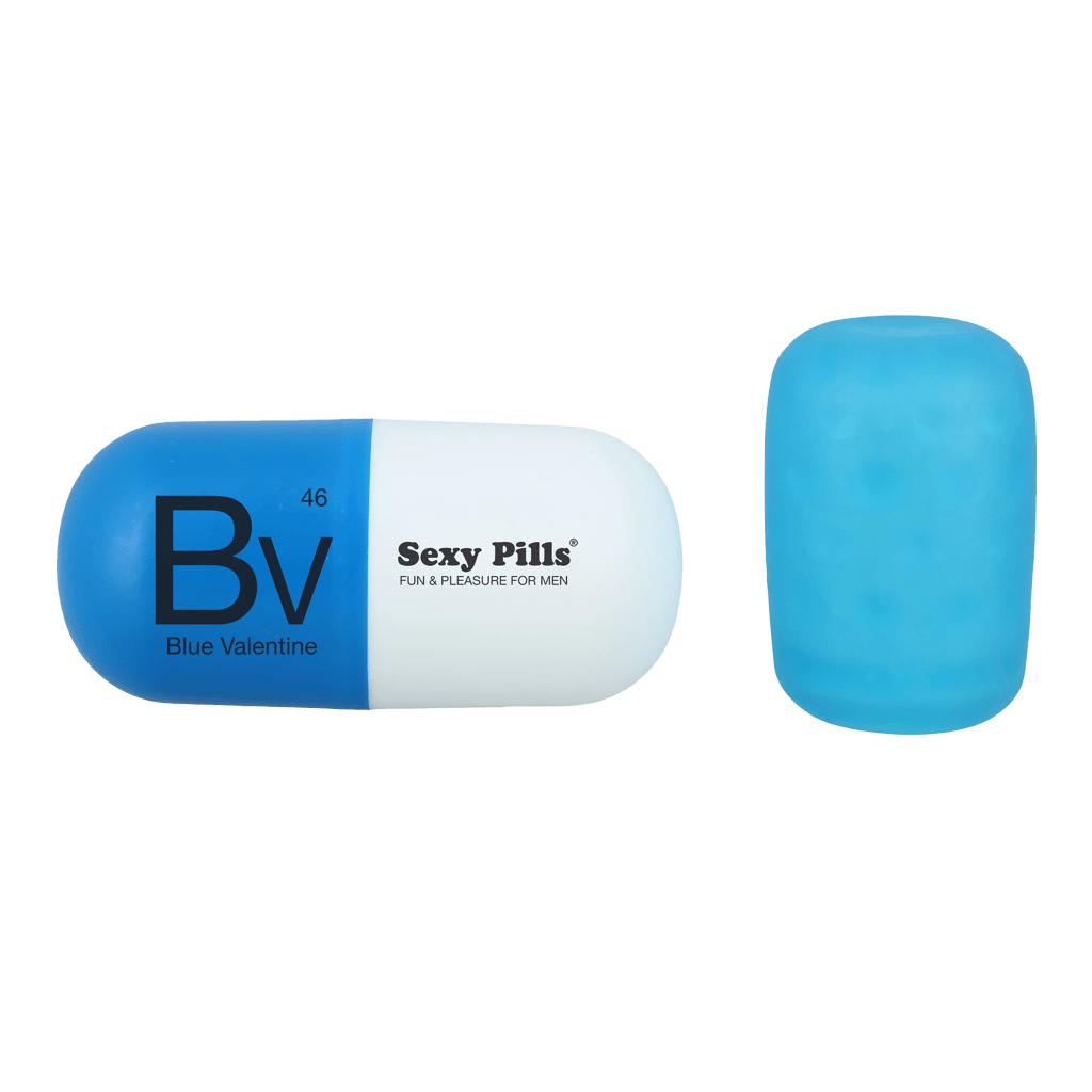 LOVE TO LOVE Male Masturbators Single Love To Love Sexy Pills Mini Masturbator Blue Valentine