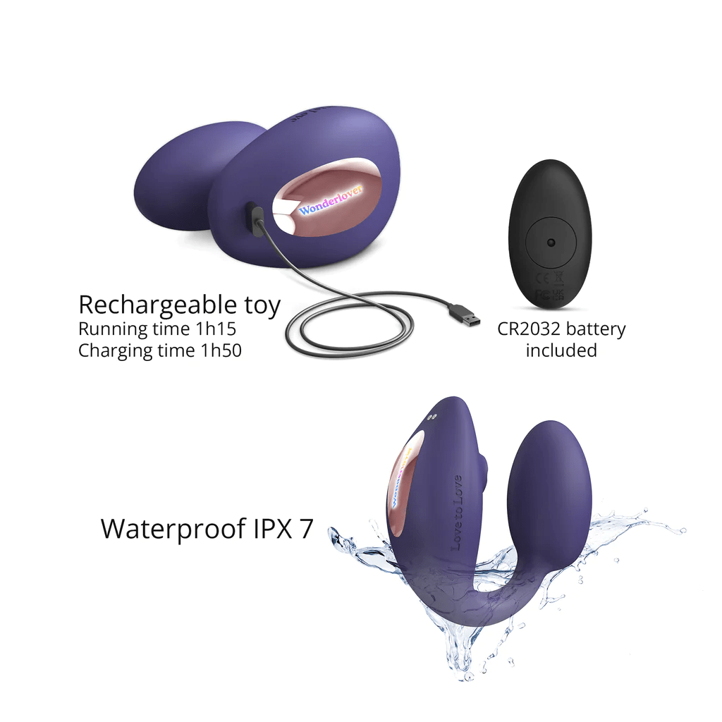 Love To Love Vibrators Love To Love WonderLover Clitoral and G-Spot Vibrator