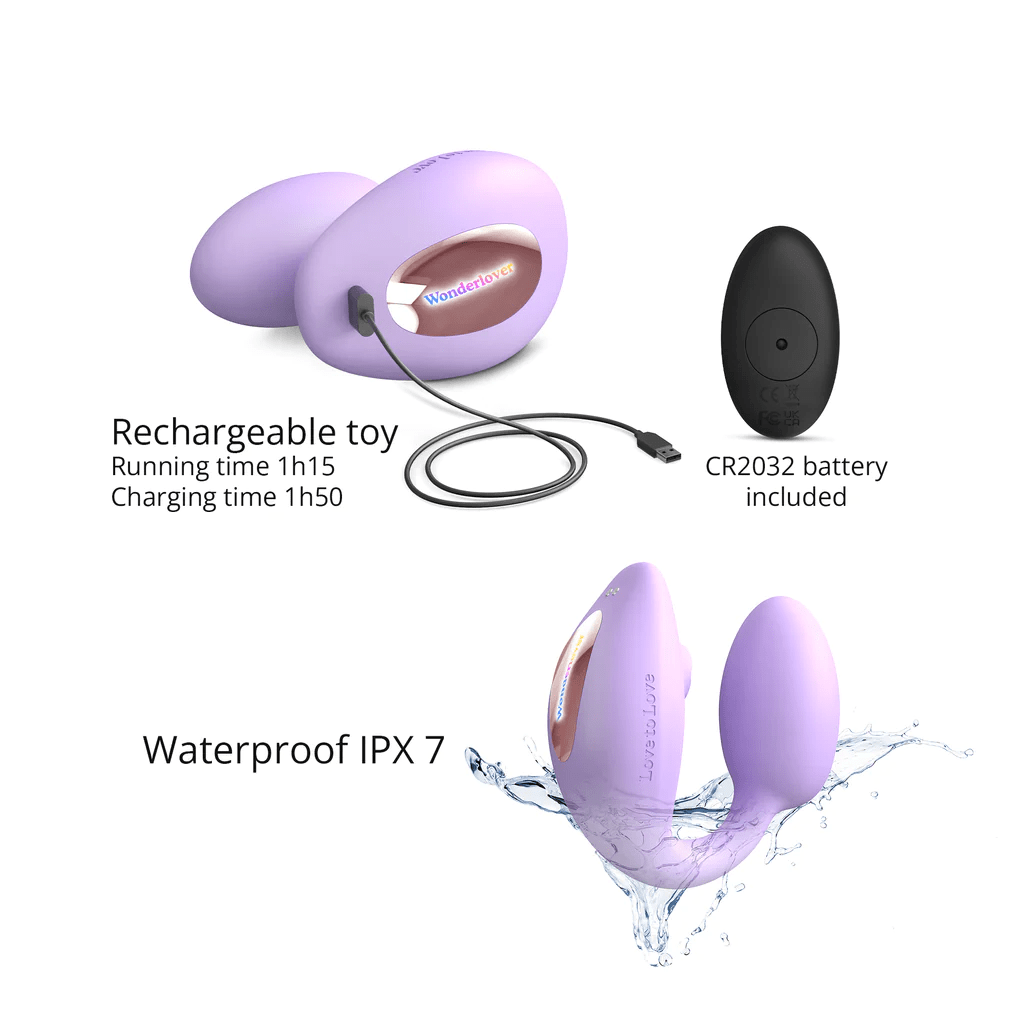 Love To Love Vibrators Love To Love WonderLover Clitoral and G-Spot Vibrator