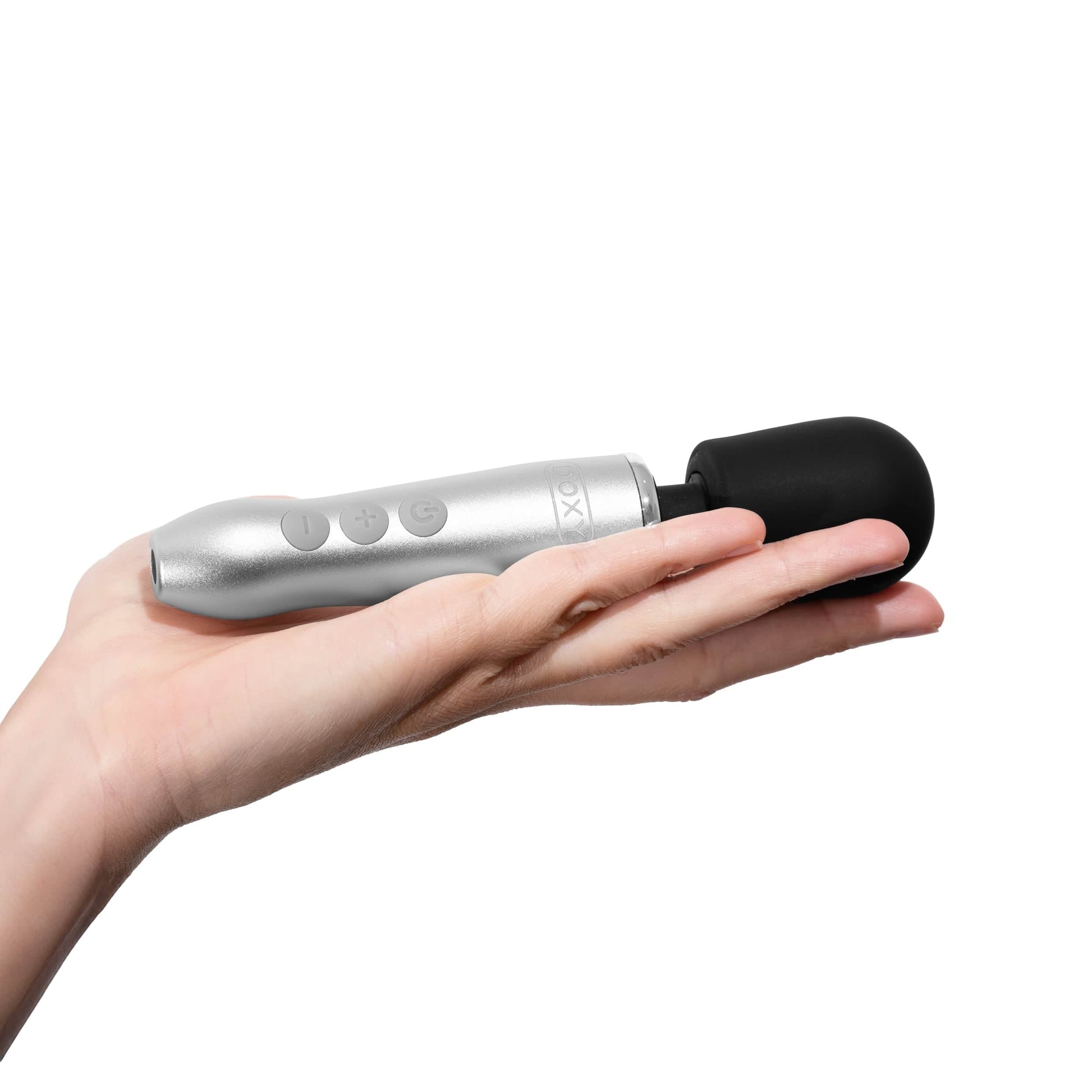 DOXY Vibrating Wand Doxy Go - Brushed Metal